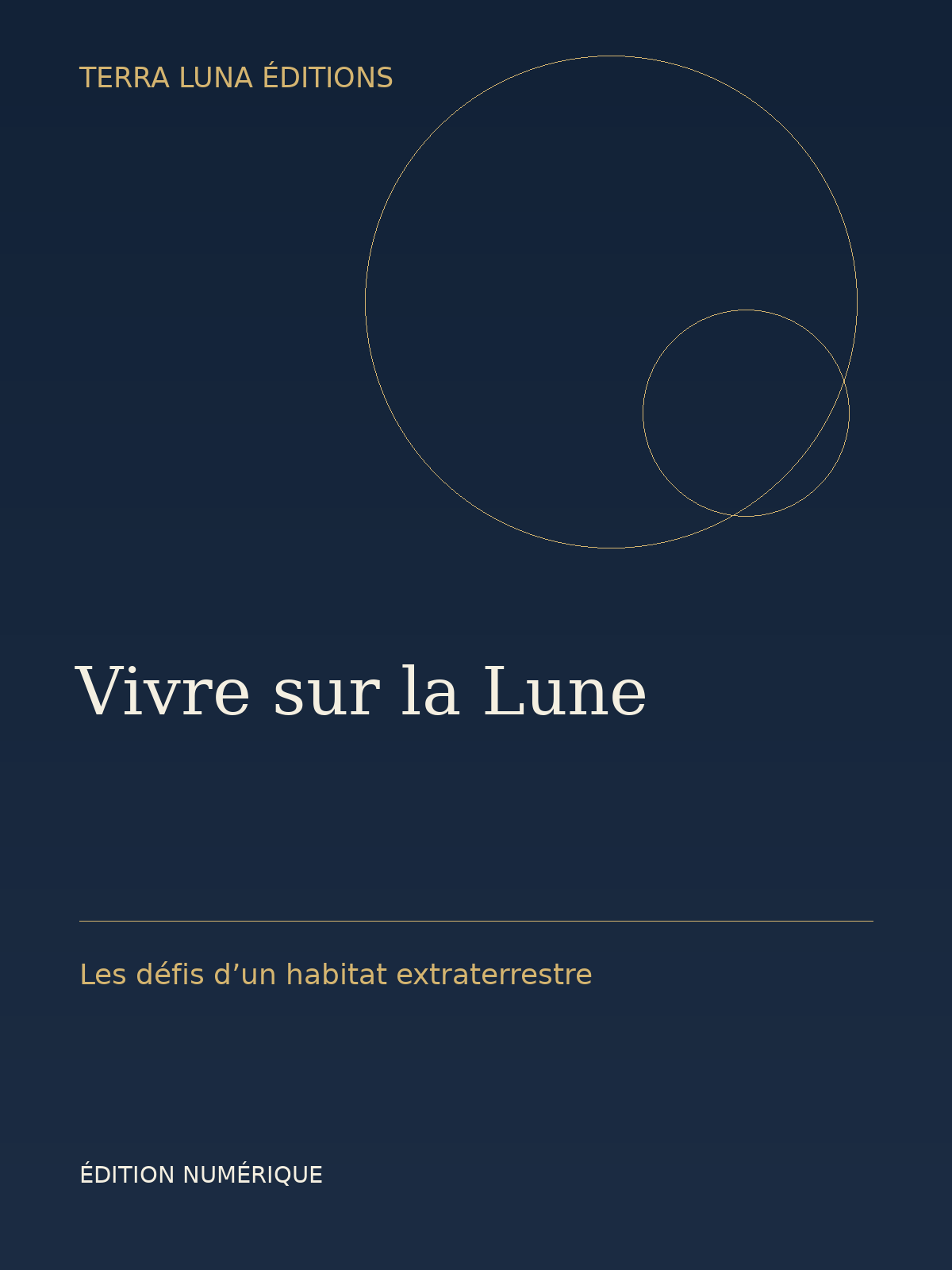 Couverture de l’ebook Vivre sur la Lune